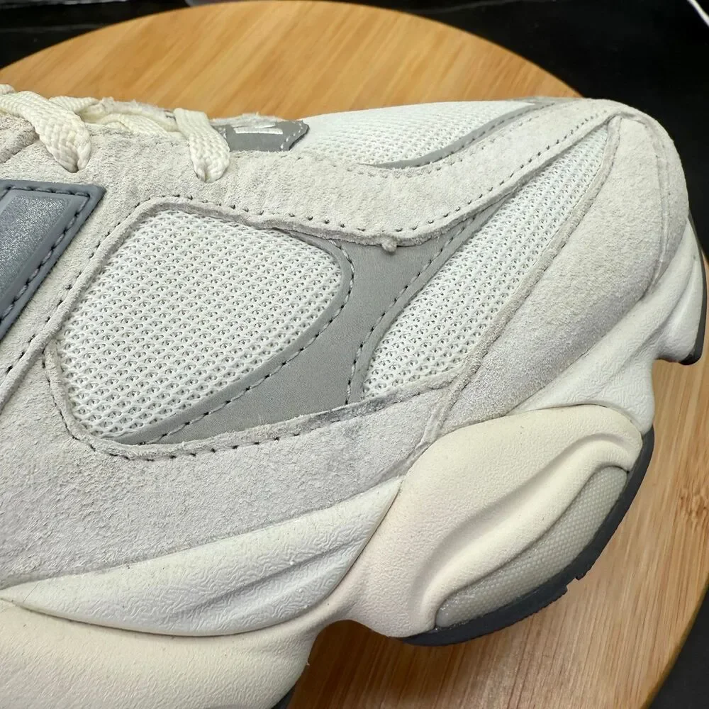 New Balance Men's Athletic Sneakers in Light Gray and White
